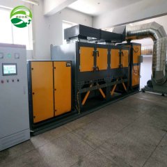  泽信环保科技20000风量催化燃烧一体机现场安装完毕